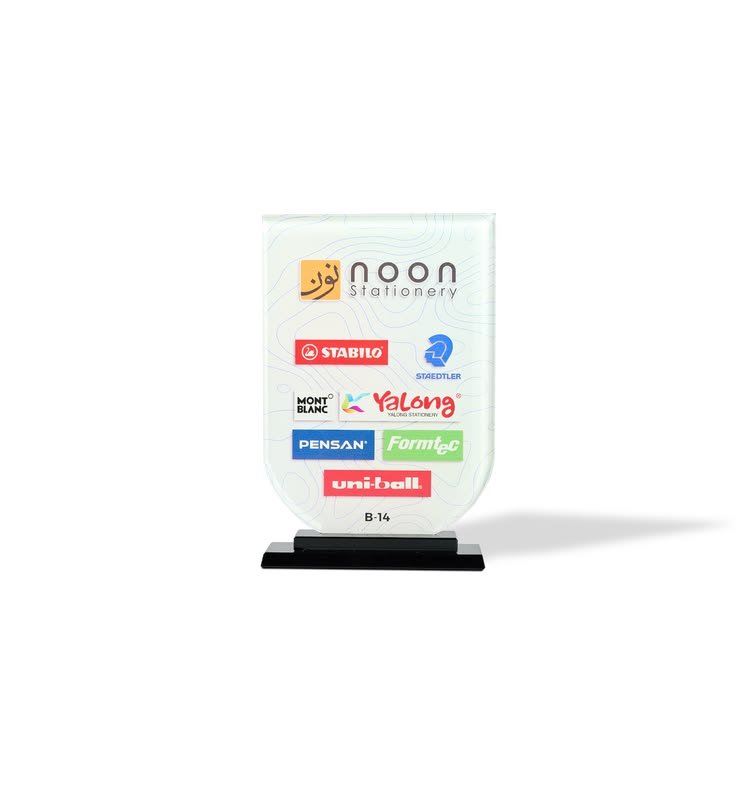 Crystal Plaque Award B-14