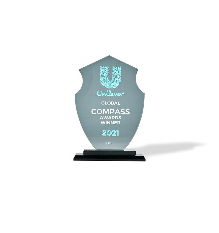 Crystal Plaque Award B-28